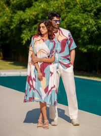 Eddie & Helen - Couple Shirt and Kaftan Set