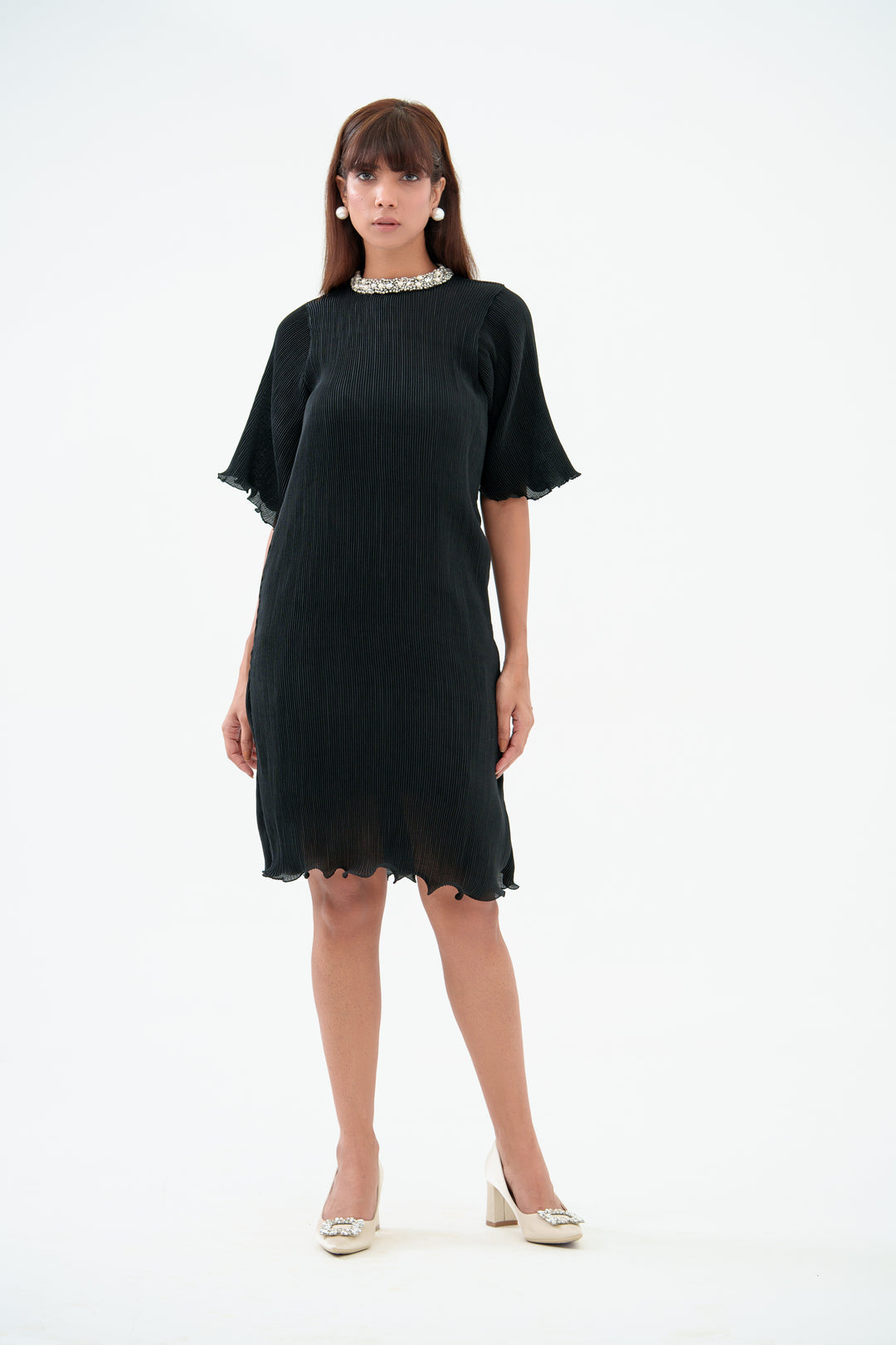 Buy Twinkle – The Pleated Dress with Sleeves Online Now