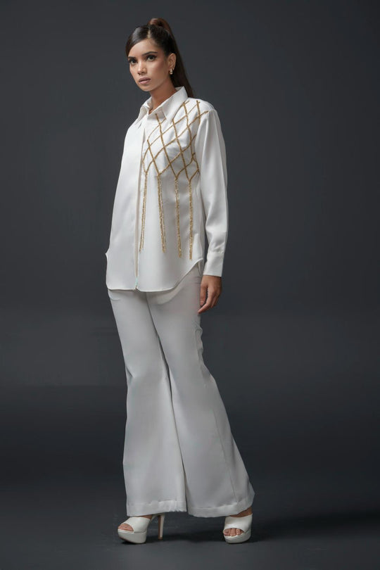 Lysa Club Shirt with handwork on one side