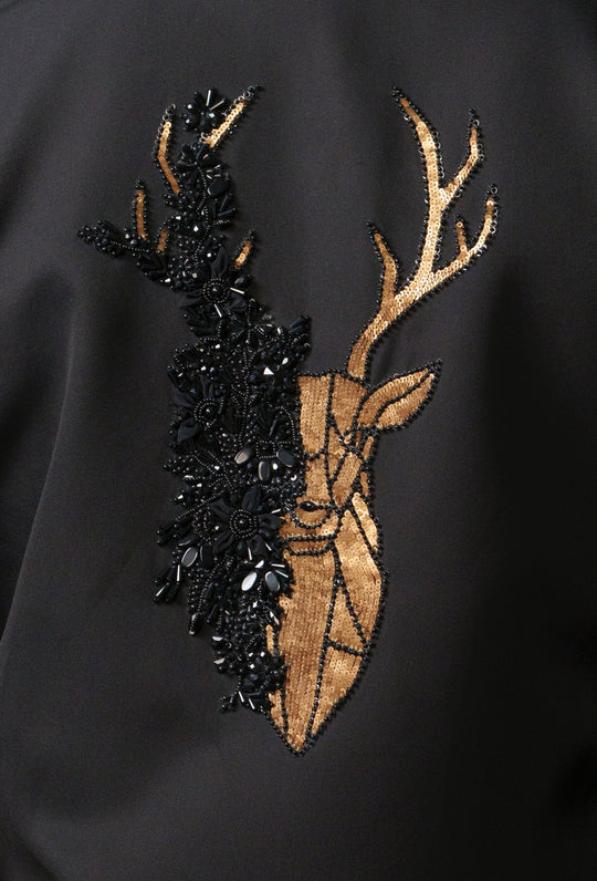 Hunter - Co'ord set with Reindeer Hand Embroidered Back Work (Set of 3)