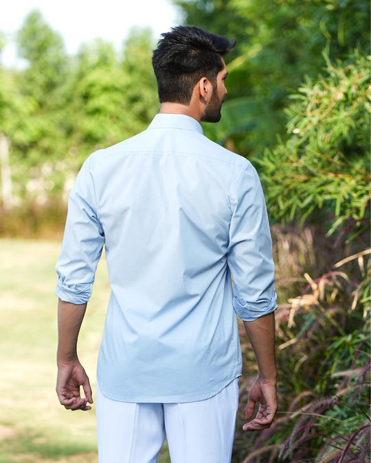 Paradise Men Cotton Shirt with Colored Pocket