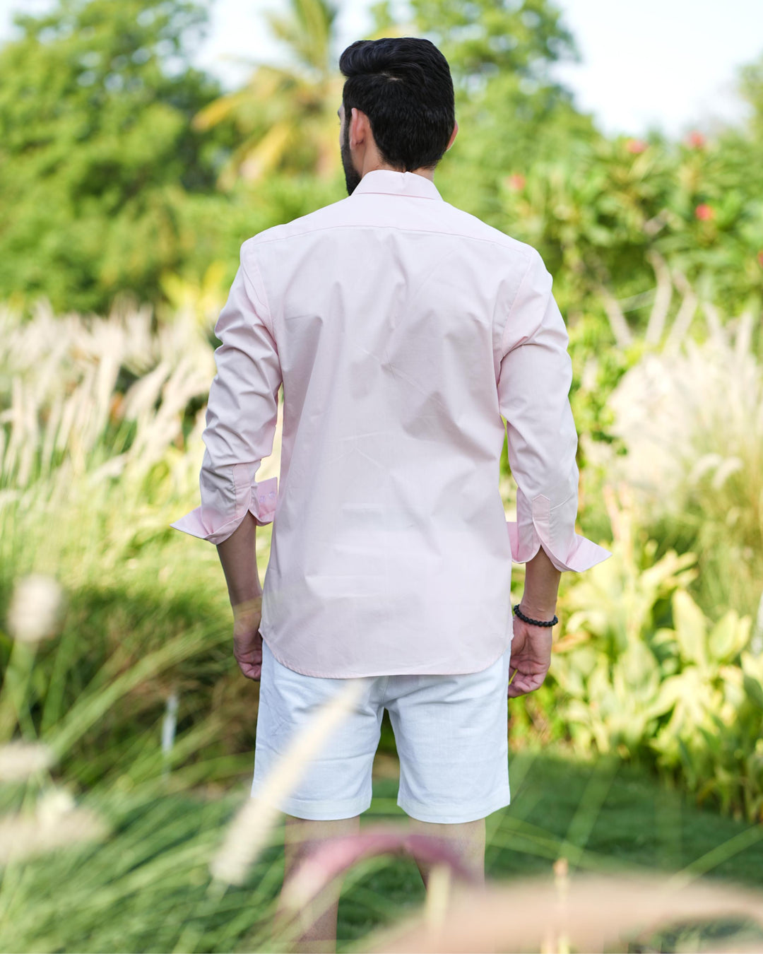 Paradise Men Cotton Shirt with Colored Pocket