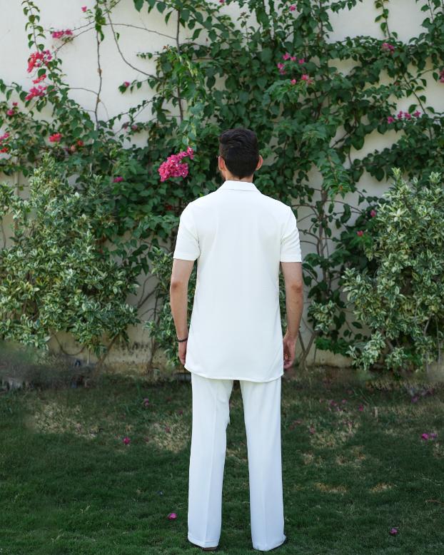 Alchemy- Two Button Shirt with Pant in Premium Popcorn Cotton