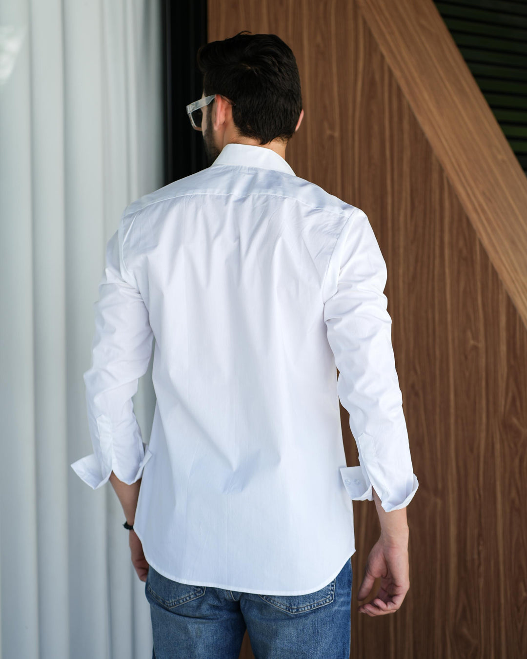 Paradise Men Cotton Shirt with Colored Pocket