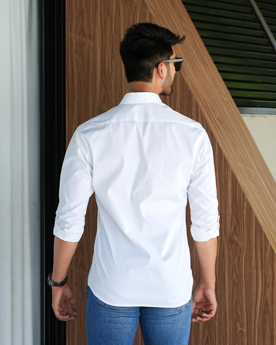 Paradise Men Cotton Shirt with Colored Pocket