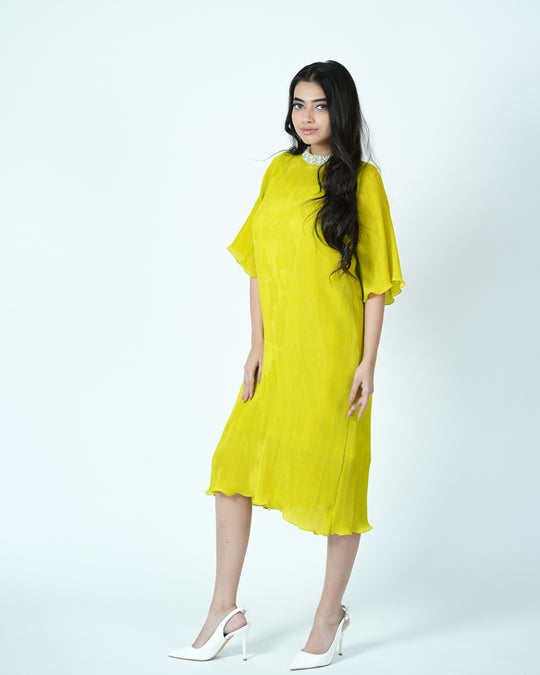 Twinkle -The Pleated Dress with Sleeves