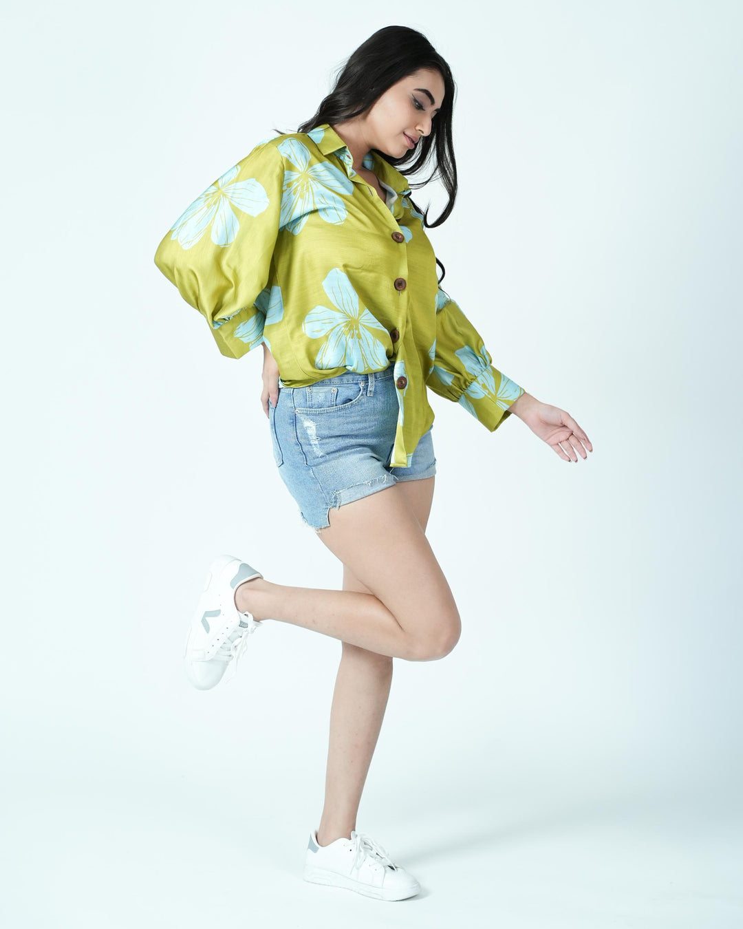 Minty- Bright Printed Summer Shirt