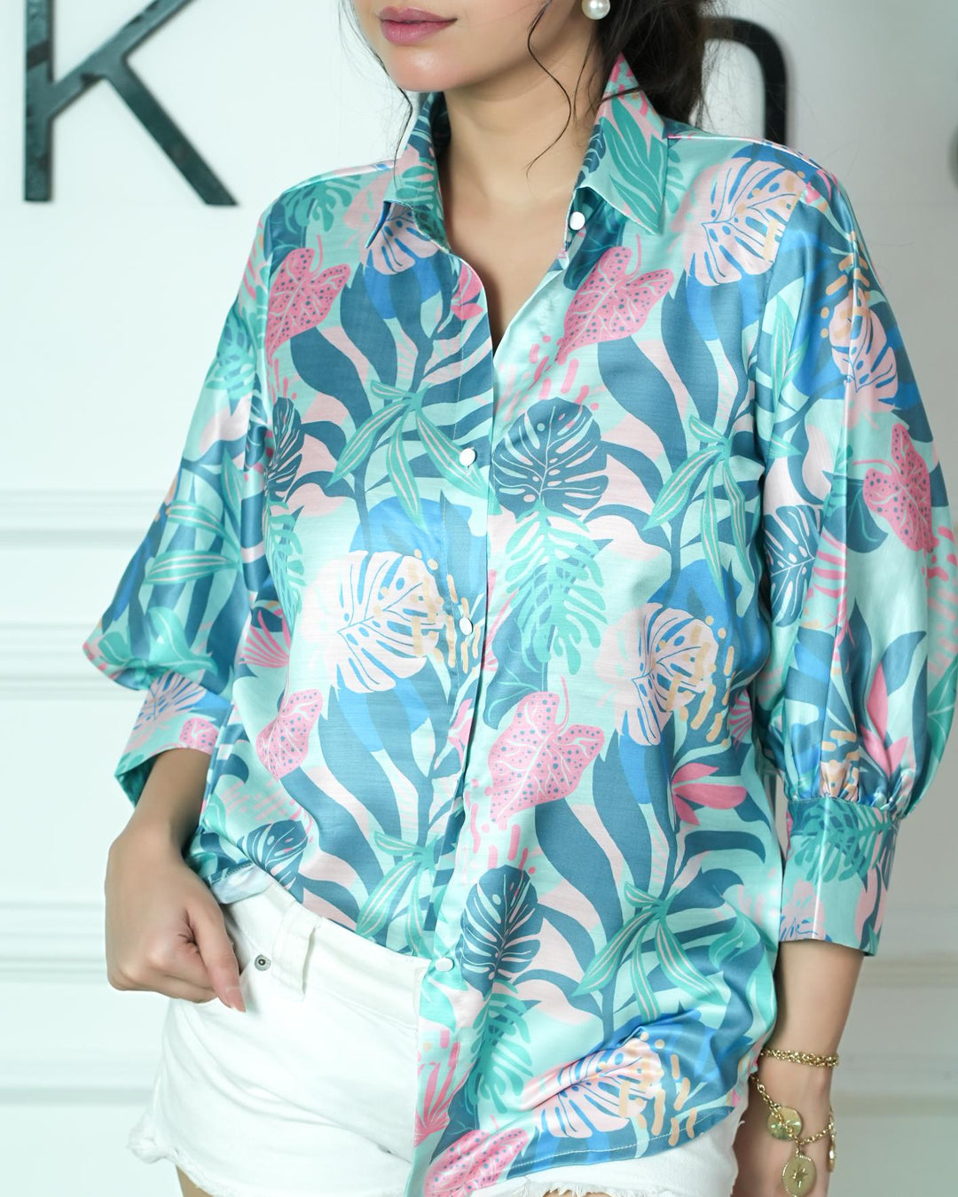 buy cotton printed women shirt