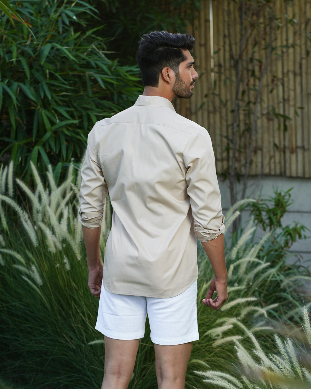 Paradise Men Cotton Shirt with Colored Pocket