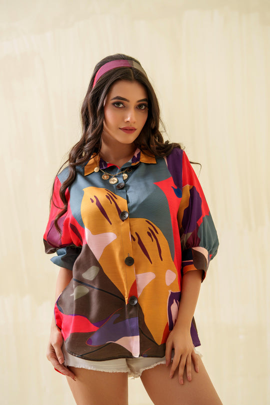 stylish printed shirts for ladies 