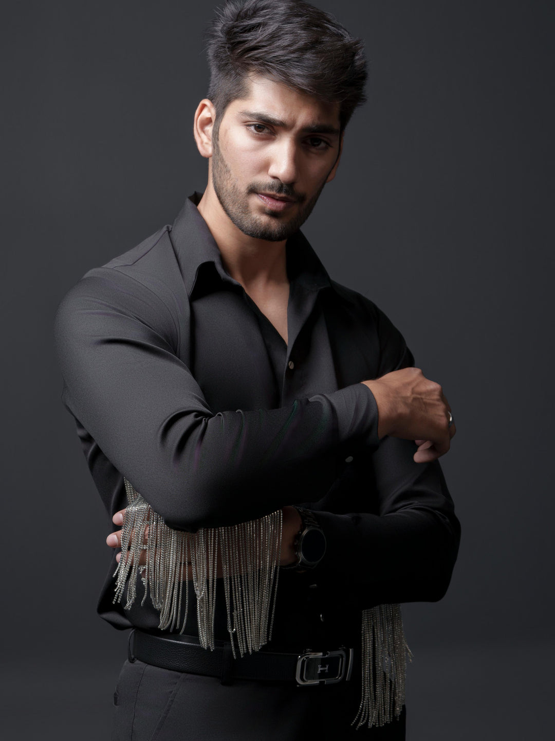 Madonna Men Shirt with Sleeves Hangings