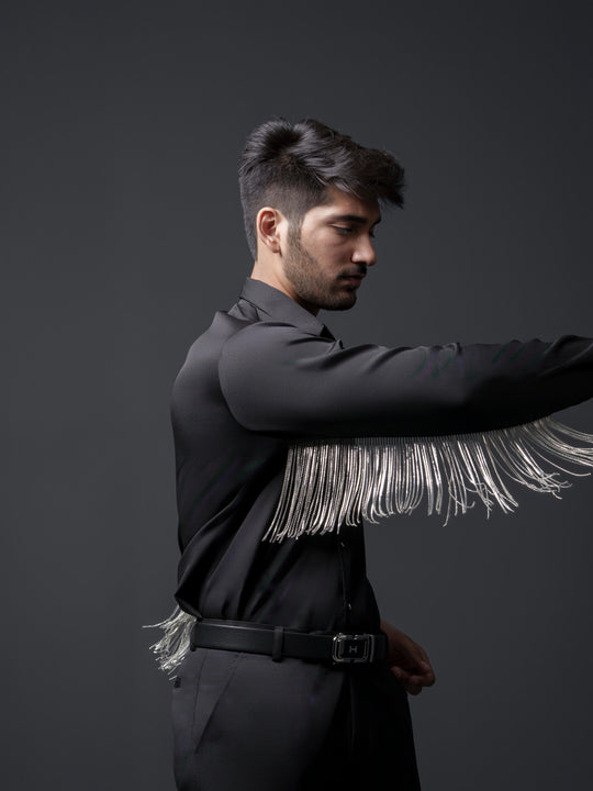 Madonna Men Shirt with Sleeves Hangings