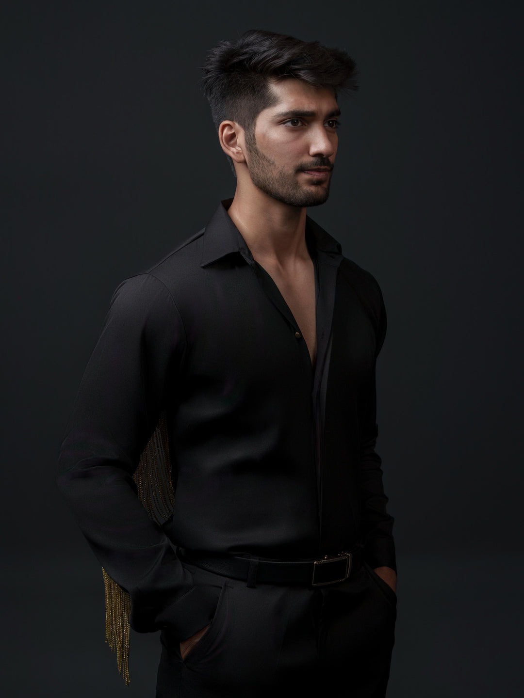 Madonna Men Shirt with Sleeves Hangings