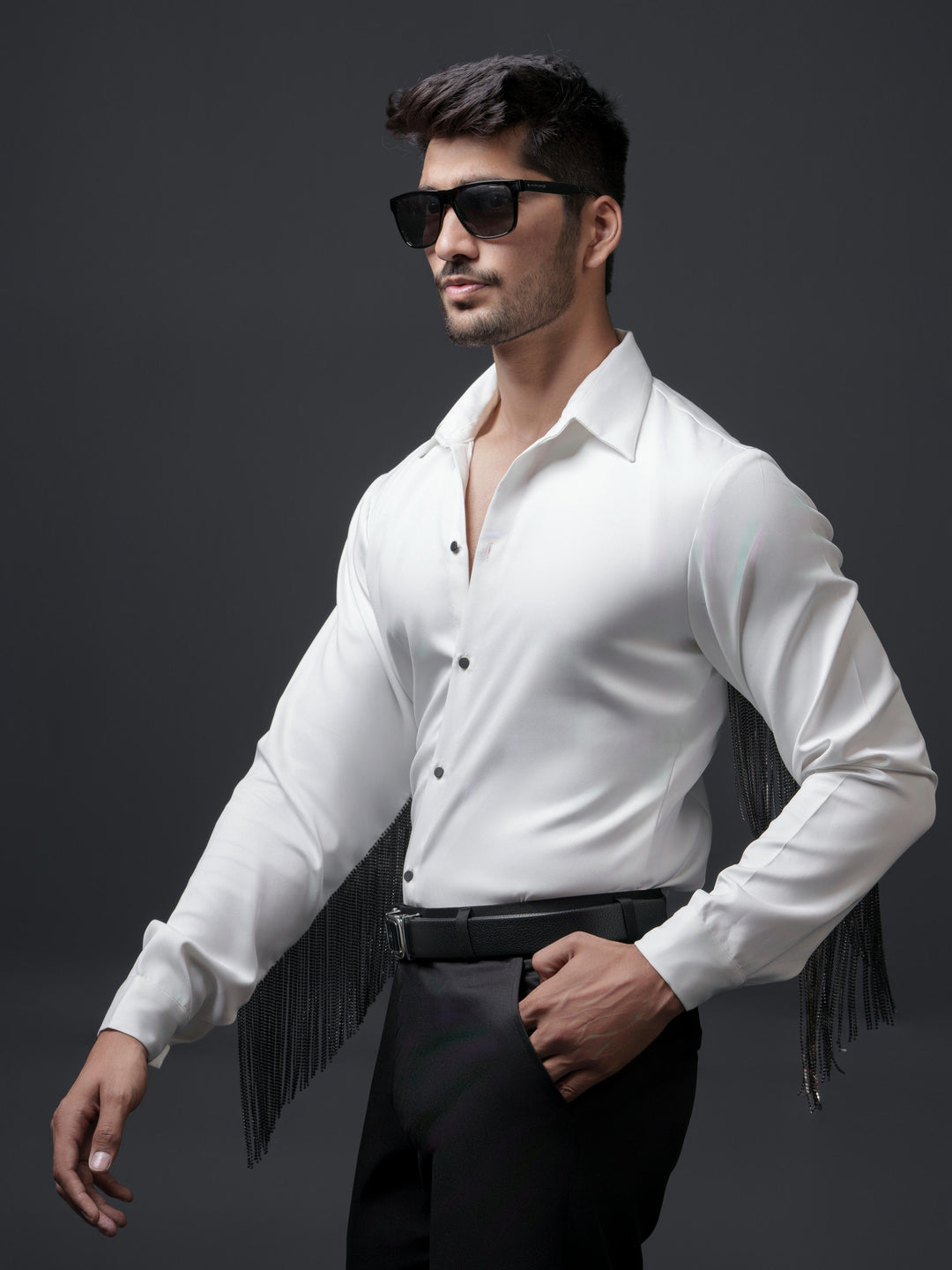 Madonna Men Shirt with Sleeves Hangings