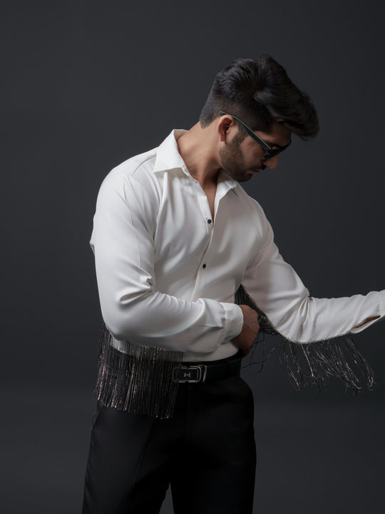 Madonna Men Shirt with Sleeves Hangings