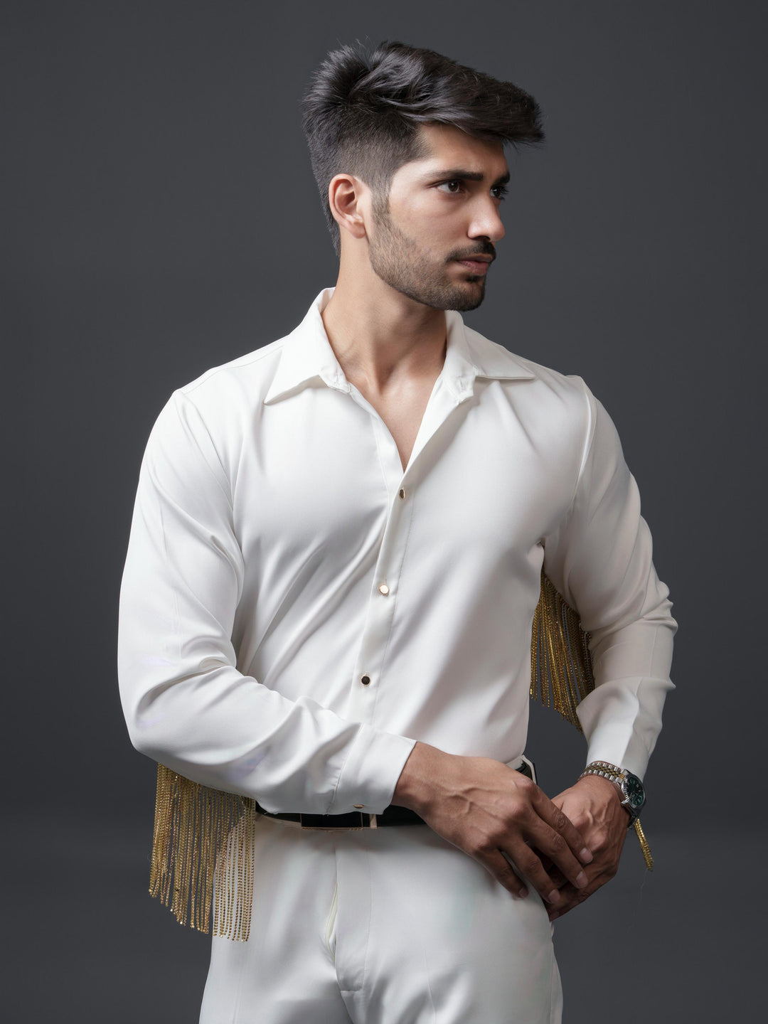 Madonna Men Shirt with Sleeves Hangings