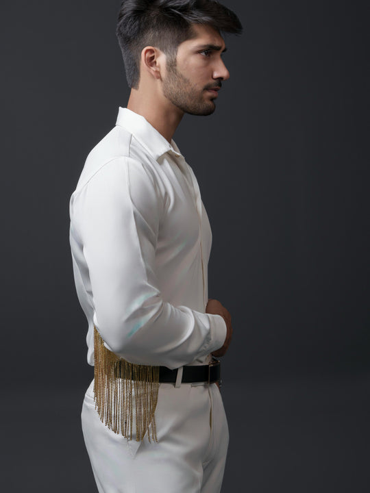 Madonna Men Shirt with Sleeves Hangings