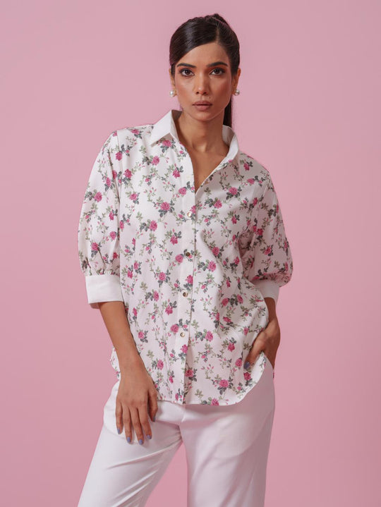 Bloom- Floral Print Shirt
