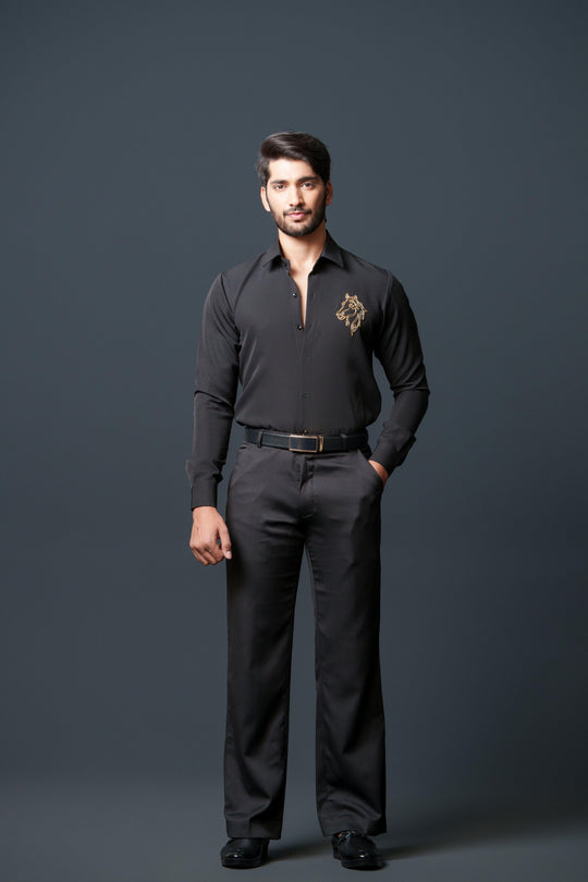 Daniel- Men Black Shirt with a small motif