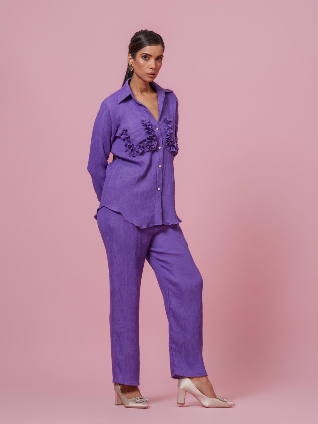 Tuscany- Co-Ord Set in Crushed Fabric