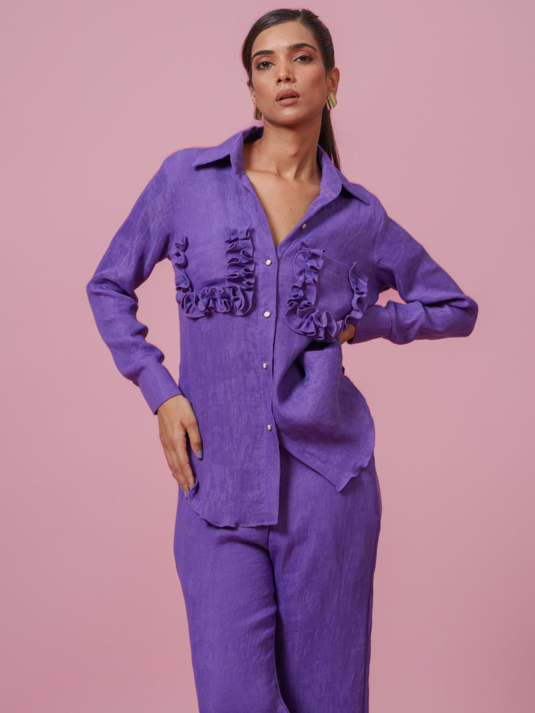 Tuscany- Co-Ord Set in Crushed Fabric
