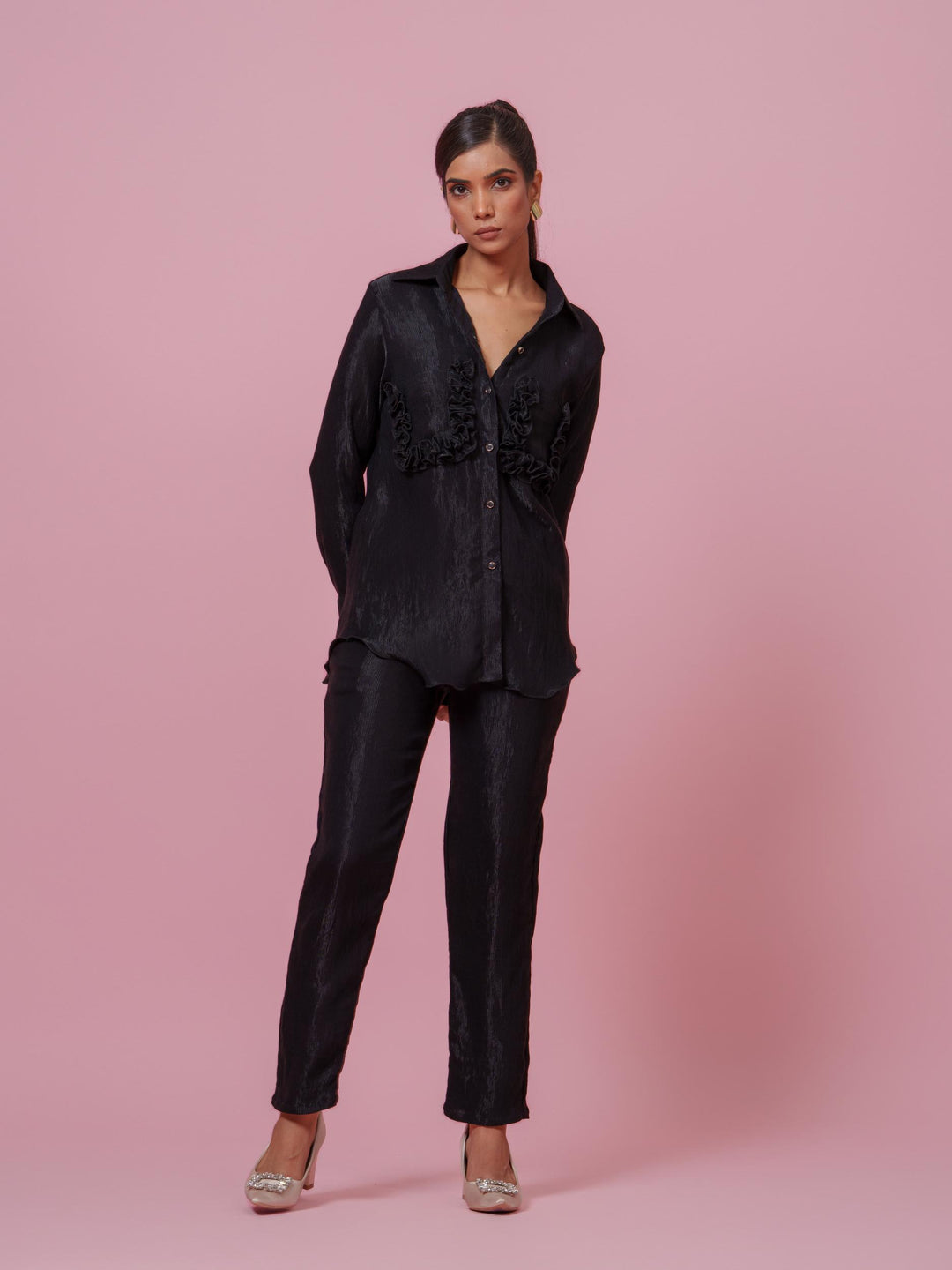 Tuscany- Co-Ord Set in Crushed Fabric