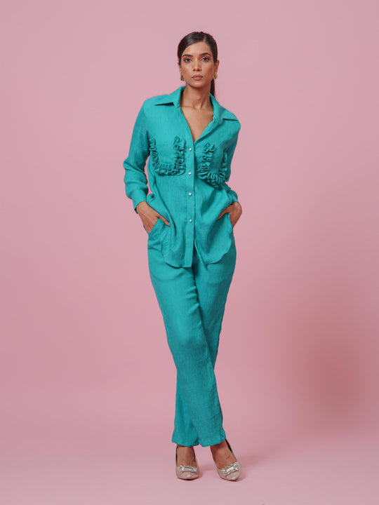 Tuscany- Co-Ord Set in Crushed Fabric
