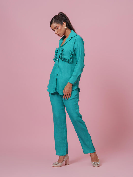 Tuscany- Co-Ord Set in Crushed Fabric