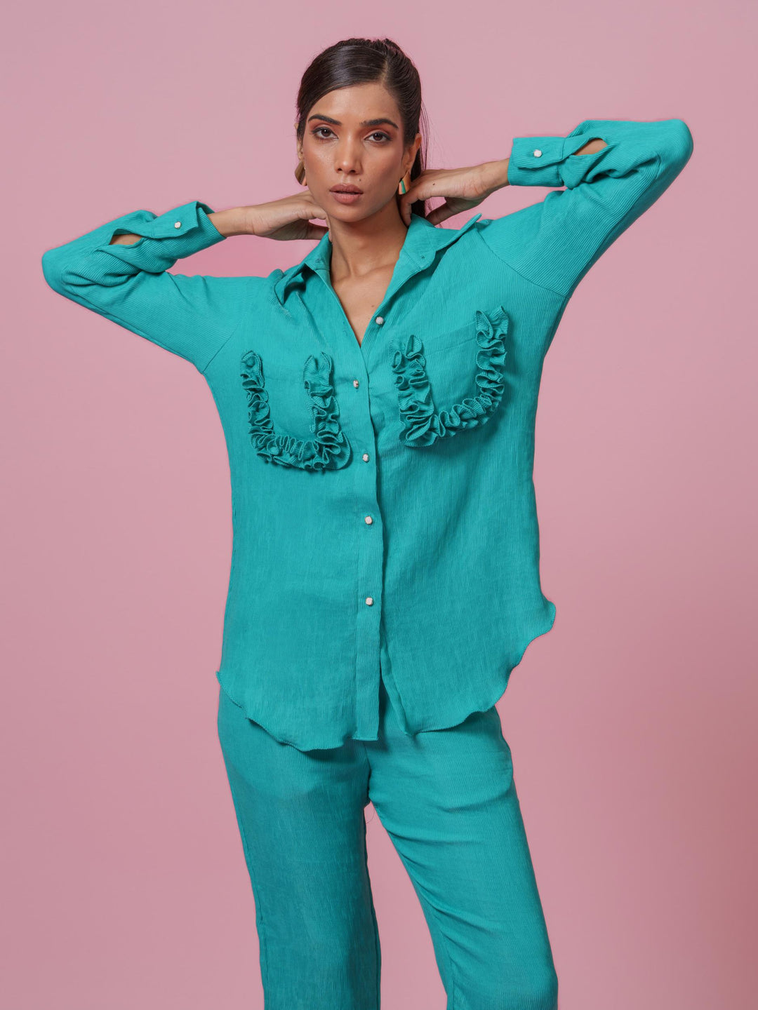 Tuscany- Co-Ord Set in Crushed Fabric