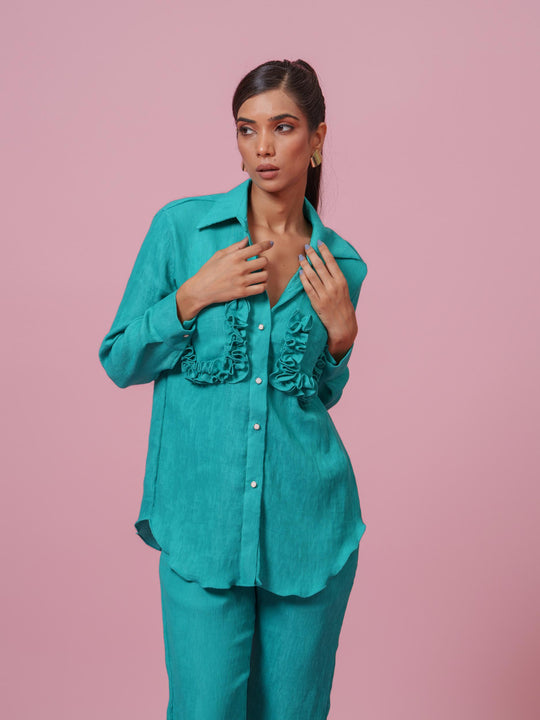 Tuscany- Co-Ord Set in Crushed Fabric