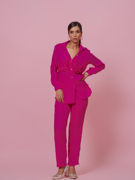 Tuscany- Co-Ord Set in Crushed Fabric