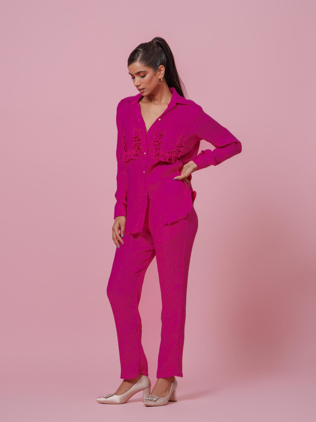 Tuscany- Co-Ord Set in Crushed Fabric