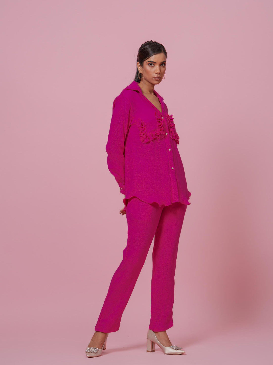 Tuscany- Co-Ord Set in Crushed Fabric