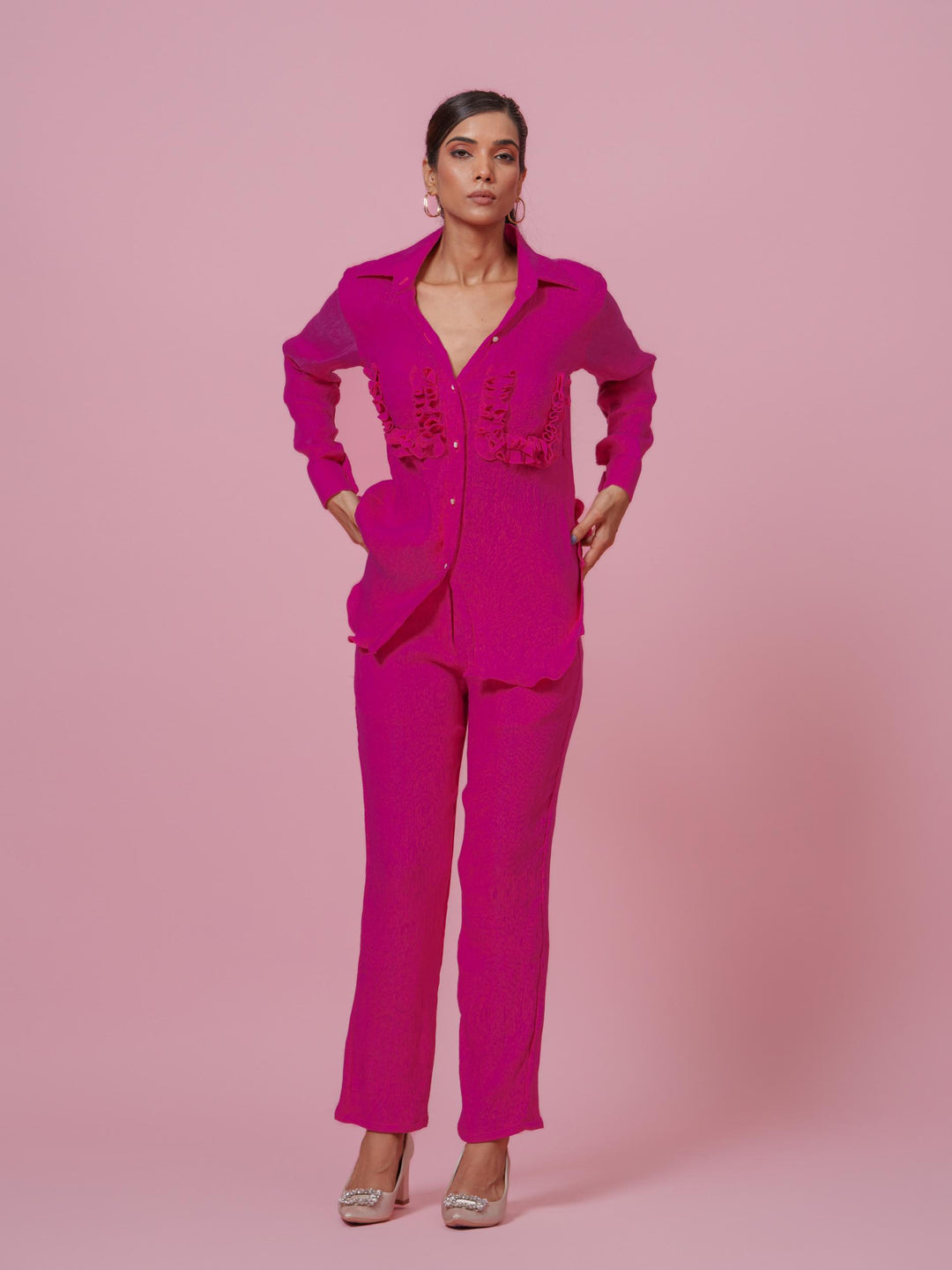 Tuscany- Co-Ord Set in Crushed Fabric