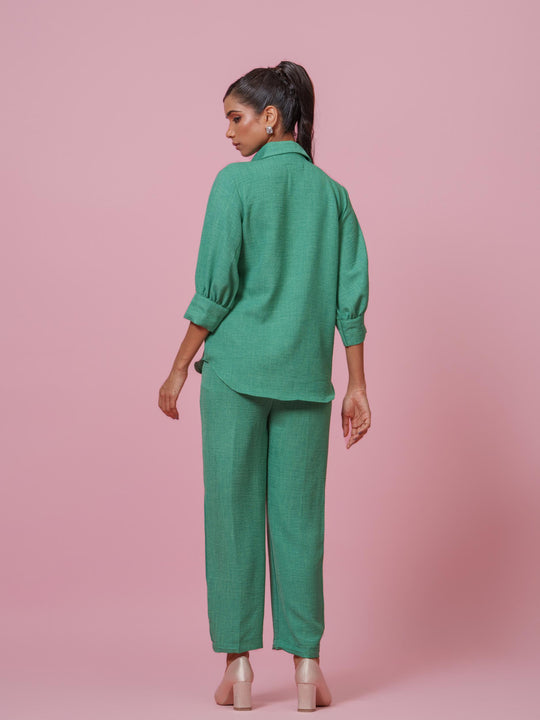 Emma- Premium Linen Hand Embroidered Women Co-Ord Set