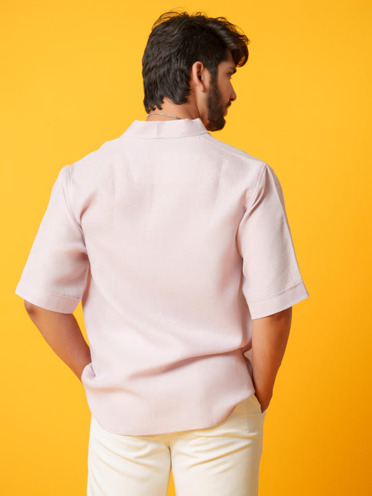 Parker - Solid Colored Shirt with Short Sleeves