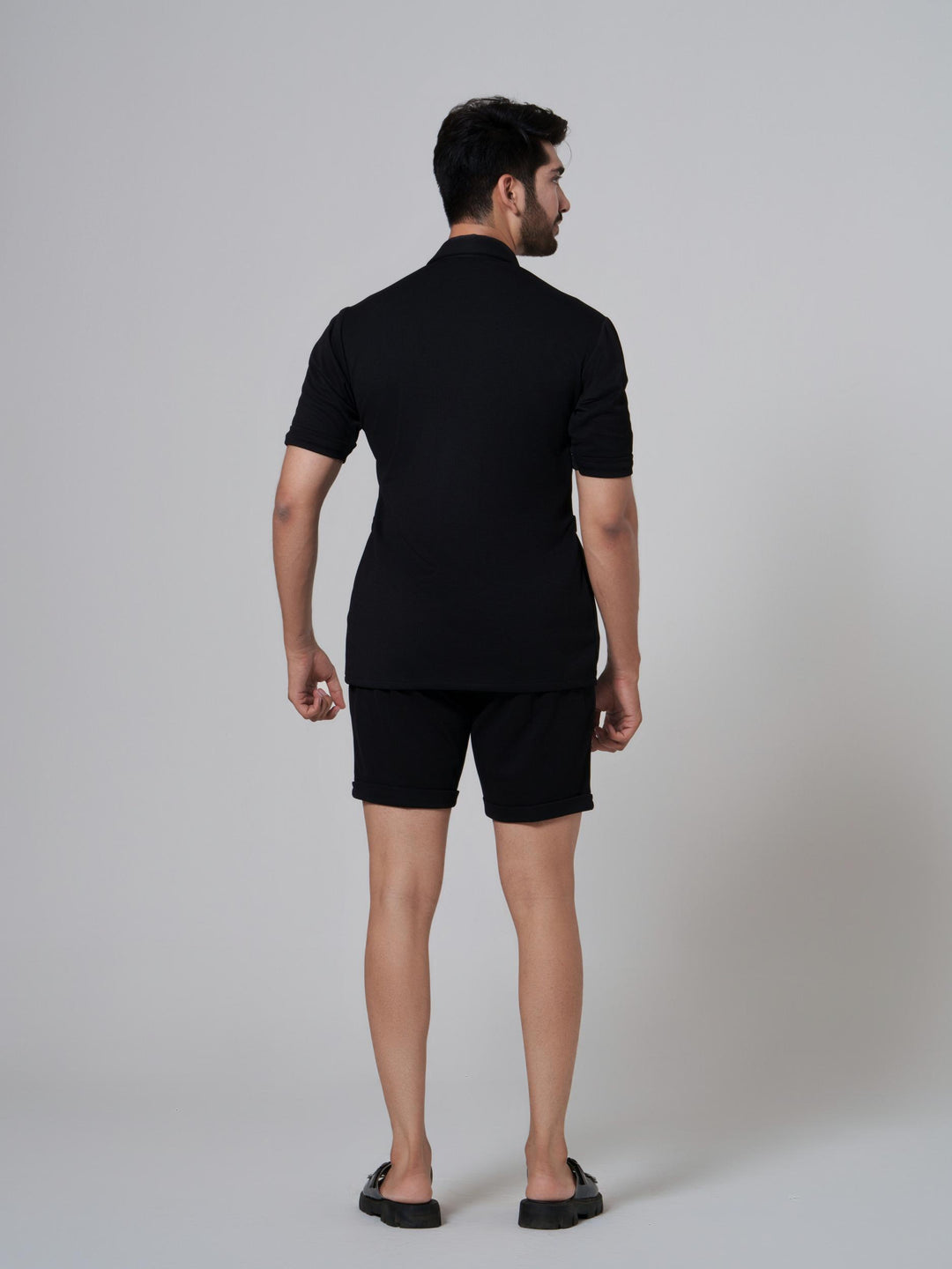 Zesty Men 4 Pocket Co-Ord Set with shorts in premium Popcorn Cotton