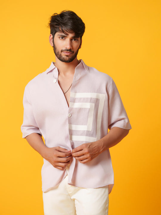 Parker - Solid Colored Shirt with Short Sleeves