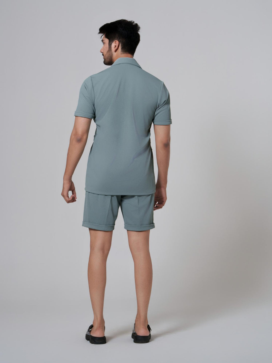 Zesty Men 4 Pocket Co-Ord Set with shorts in premium Popcorn Cotton