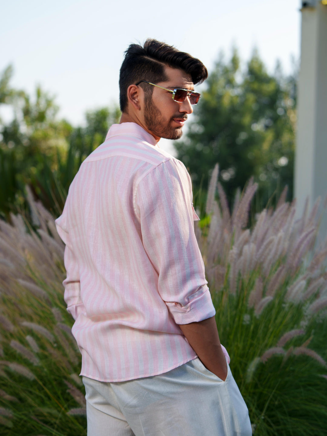 Madox - Men's Full Sleeve Stripted Shirt