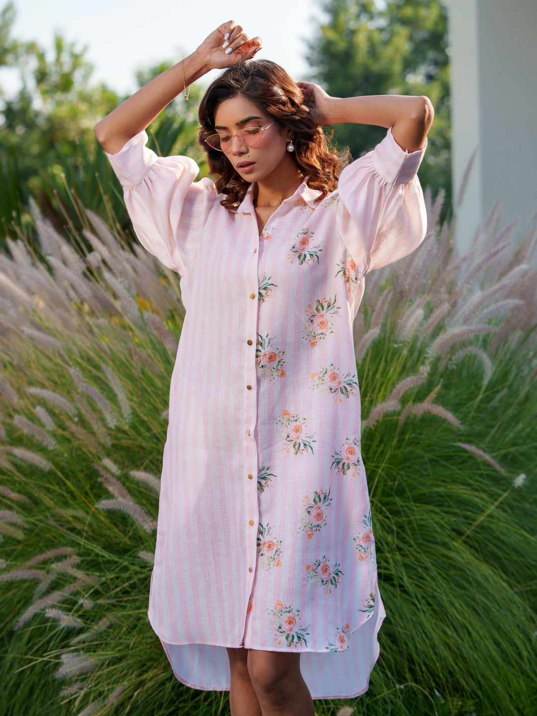 Madox & June - Couple Coordinated Shirt and Dress Paired Together