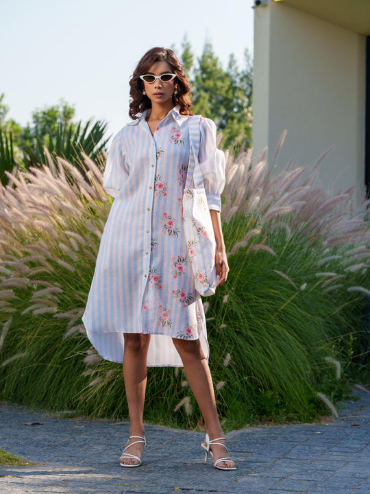 Madox & June - Couple Coordinated Shirt and Dress Paired Together