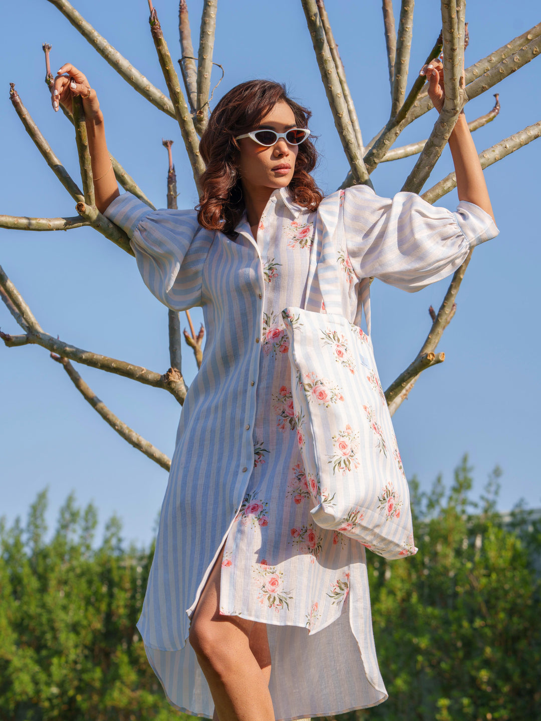 Madox & June - Couple Coordinated Shirt and Dress Paired Together