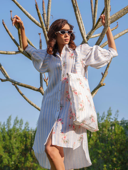 Madox & June - Couple Coordinated Shirt and Dress Paired Together
