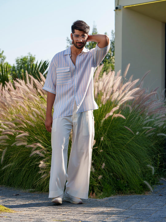 Cyrus - Men Half Sleeve Stripted Shirt