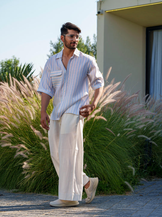 Cyrus - Men Half Sleeve Stripted Shirt