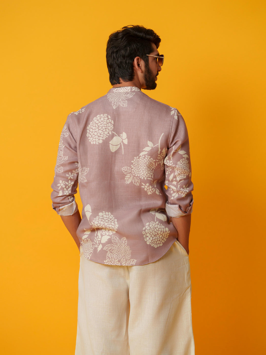 Cedar - Premium Printed Linen Shirt for Men