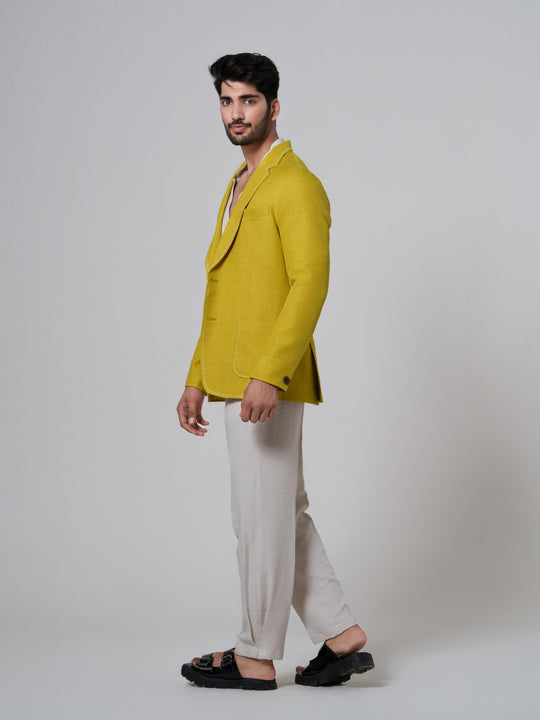 Dapper- Co'ord with Blazer in Cotton Linen (Set of 3)