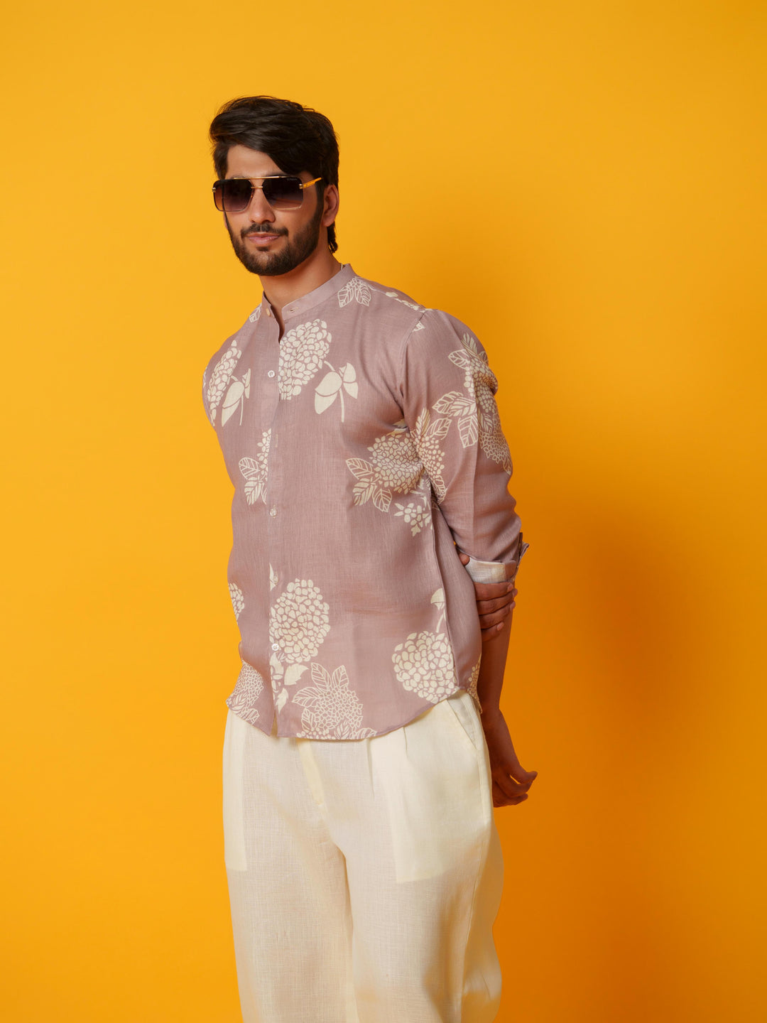 Cedar - Premium Printed Linen Shirt for Men