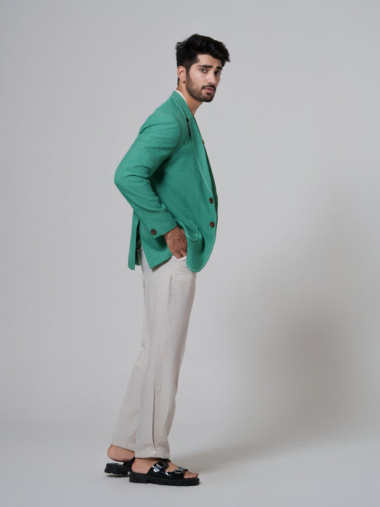 Dapper- Co'ord with Blazer in Cotton Linen (Set of 3)